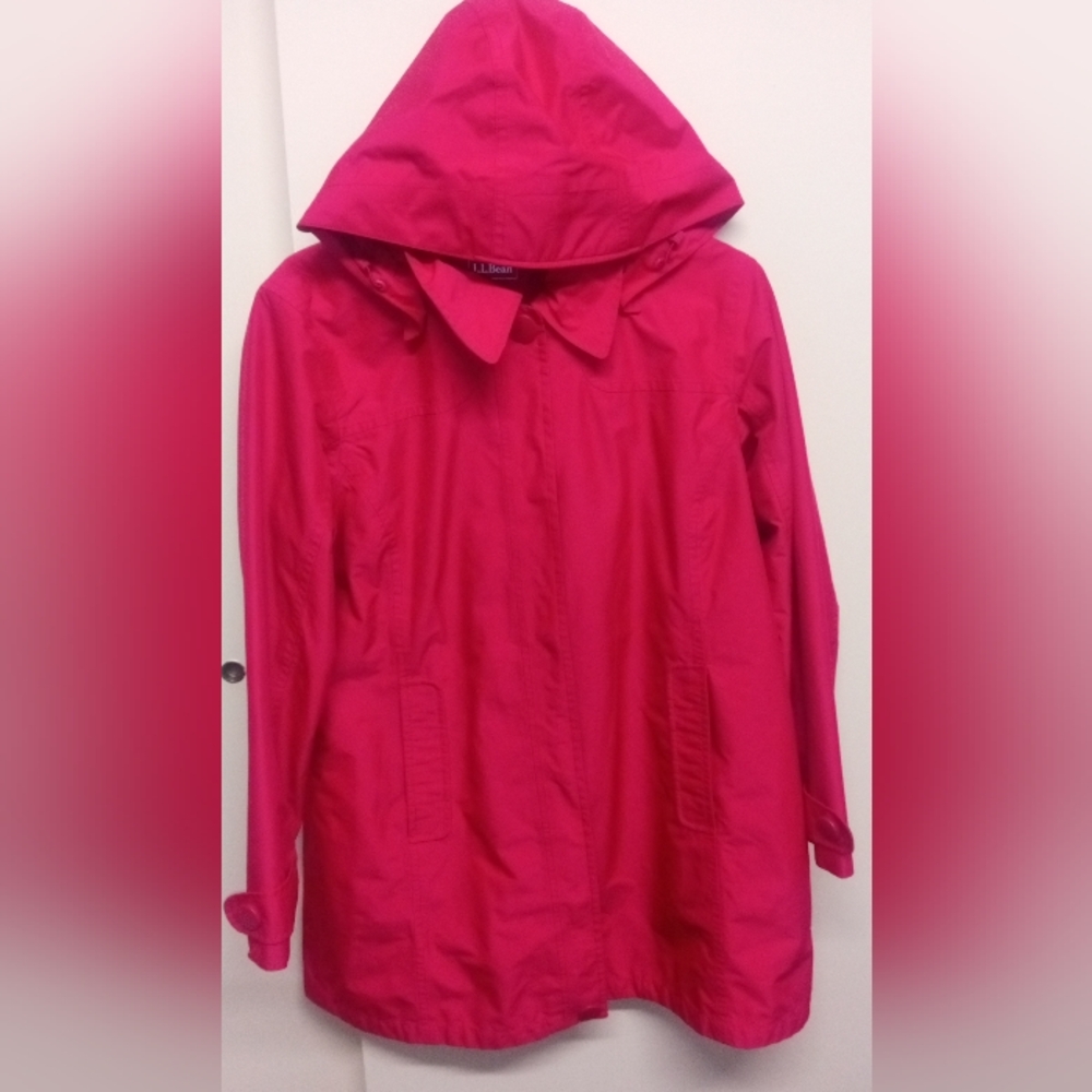 L.L Bean Women's Sz M, Pink Rain/Trench Coat, #Scandigirl